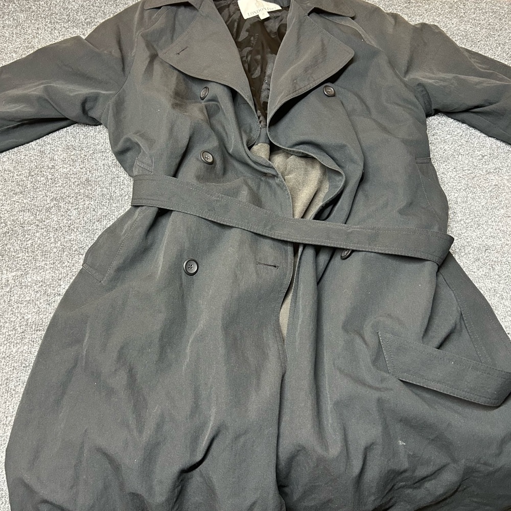 London Fog Classic women’s Black Trench Coat